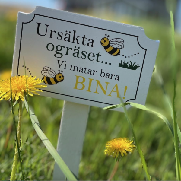 Ursäkta ogräset - Träskylt - Bild 2