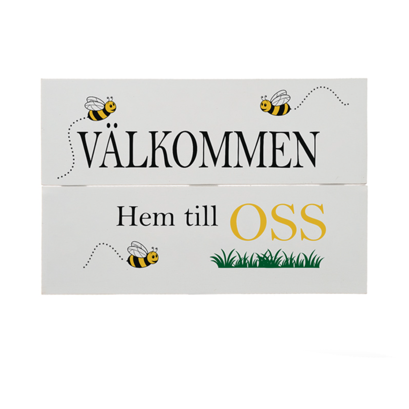 Välkommen – Träskylt