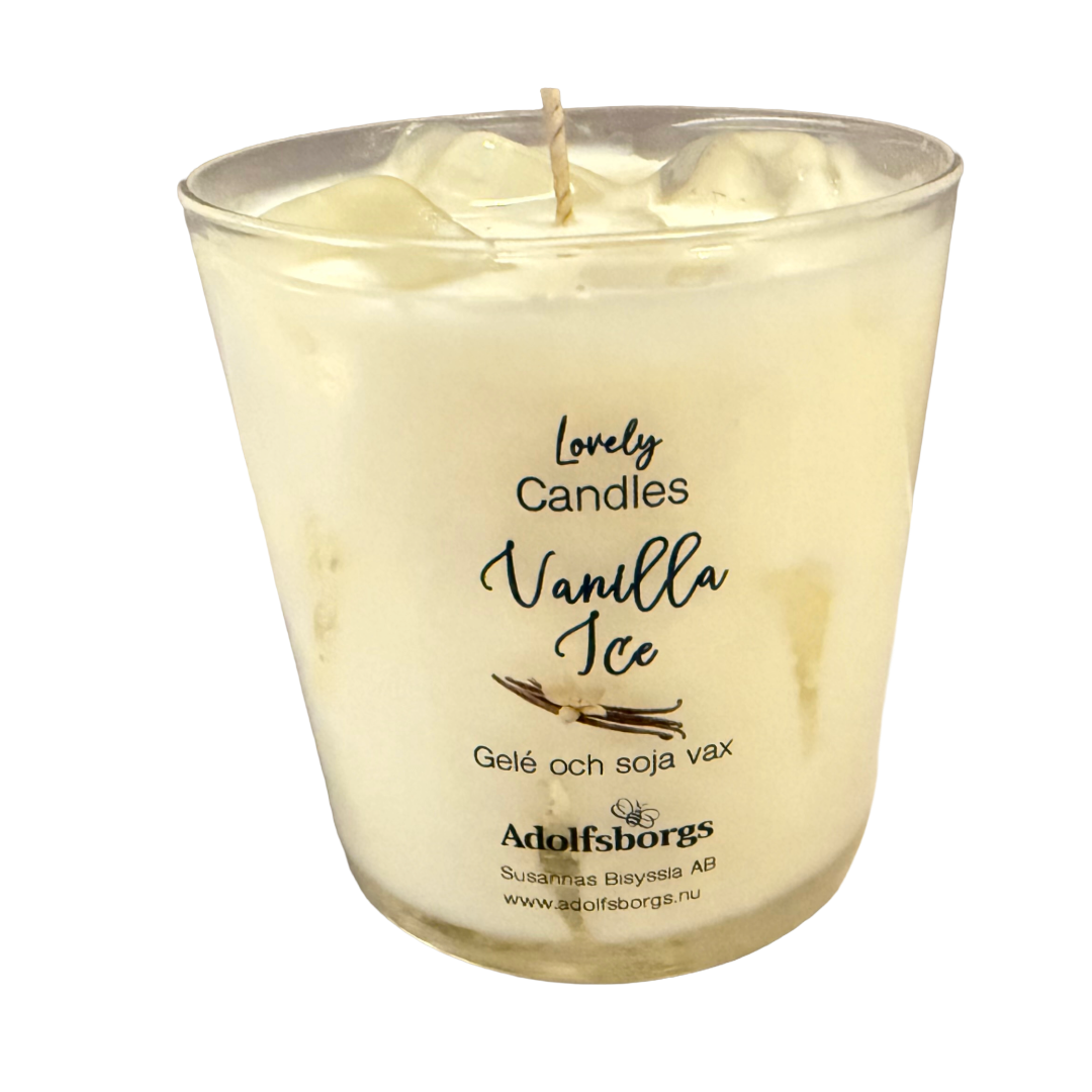 Doftljus i glas – Vanilla ice