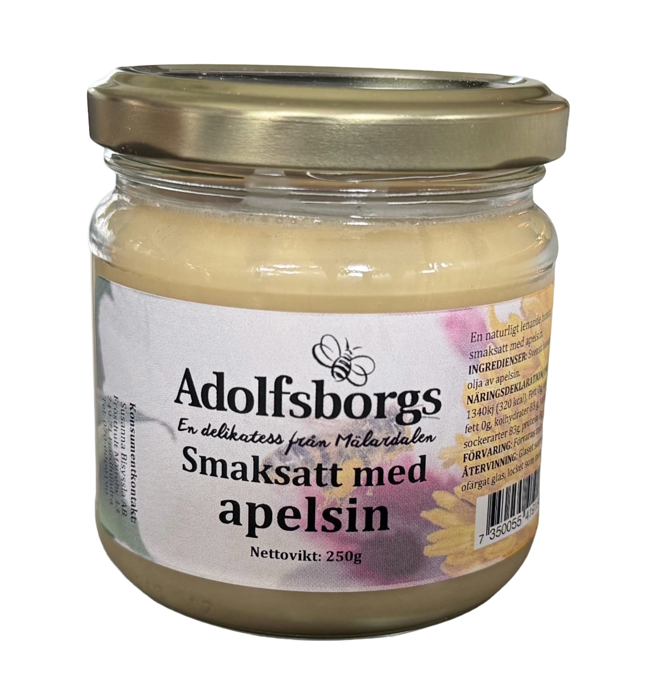 Honung svensk, smaksatt med Apelsin