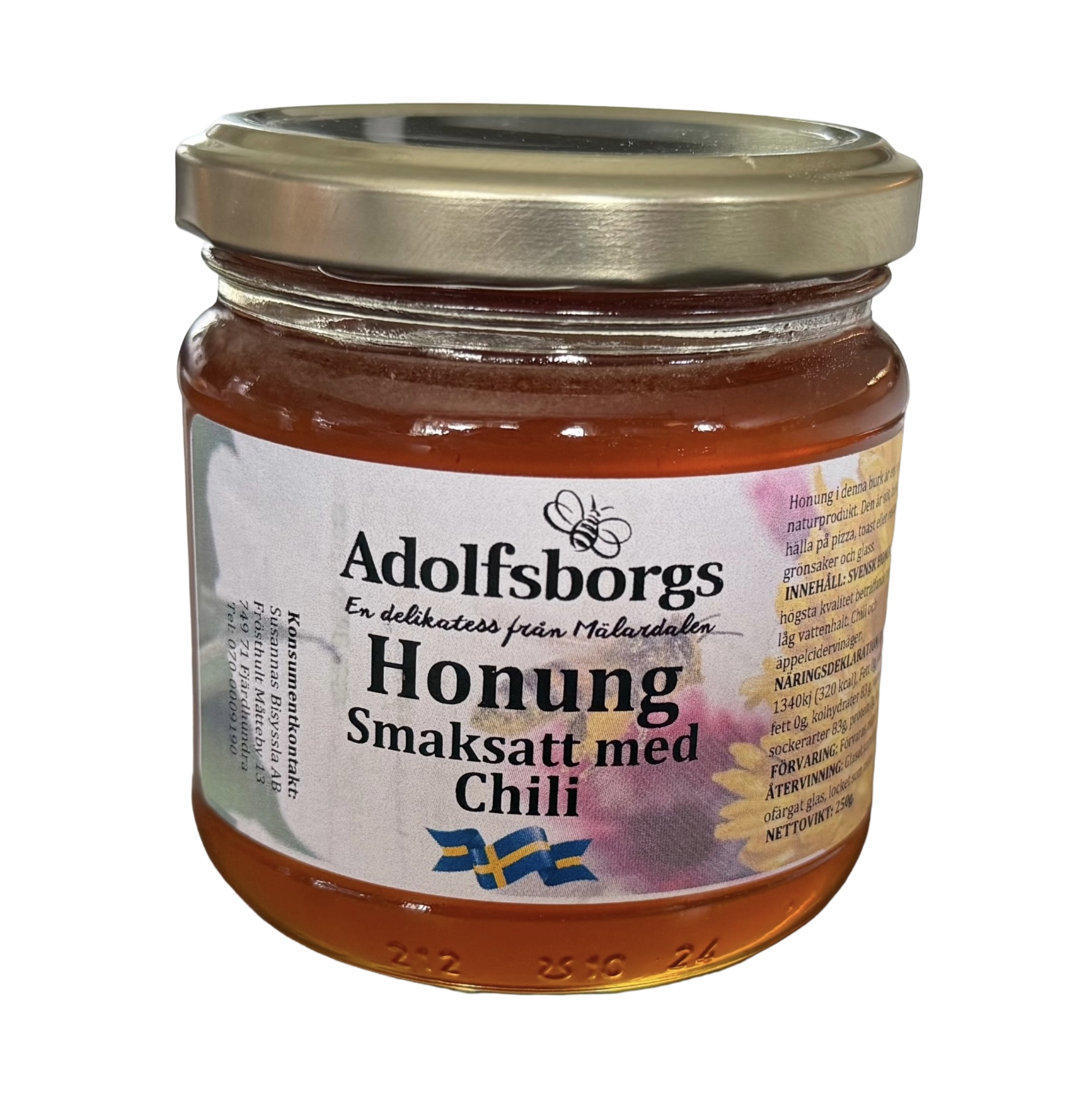 Honung svensk smaksatt med chili, 250g